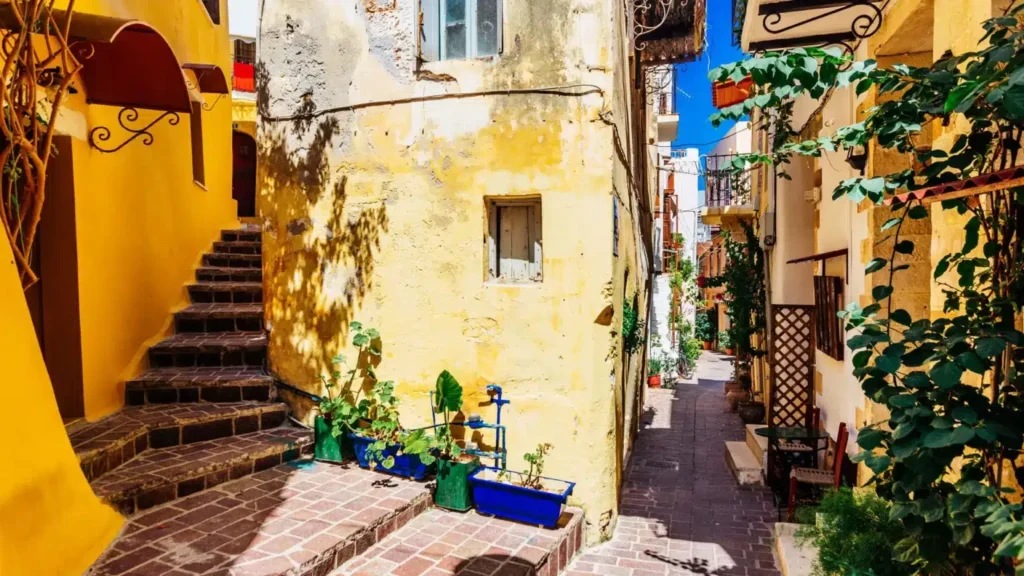 Old town streets in Chania