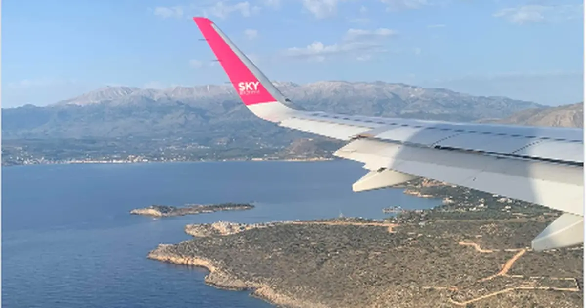 Chania Airport aerial photo