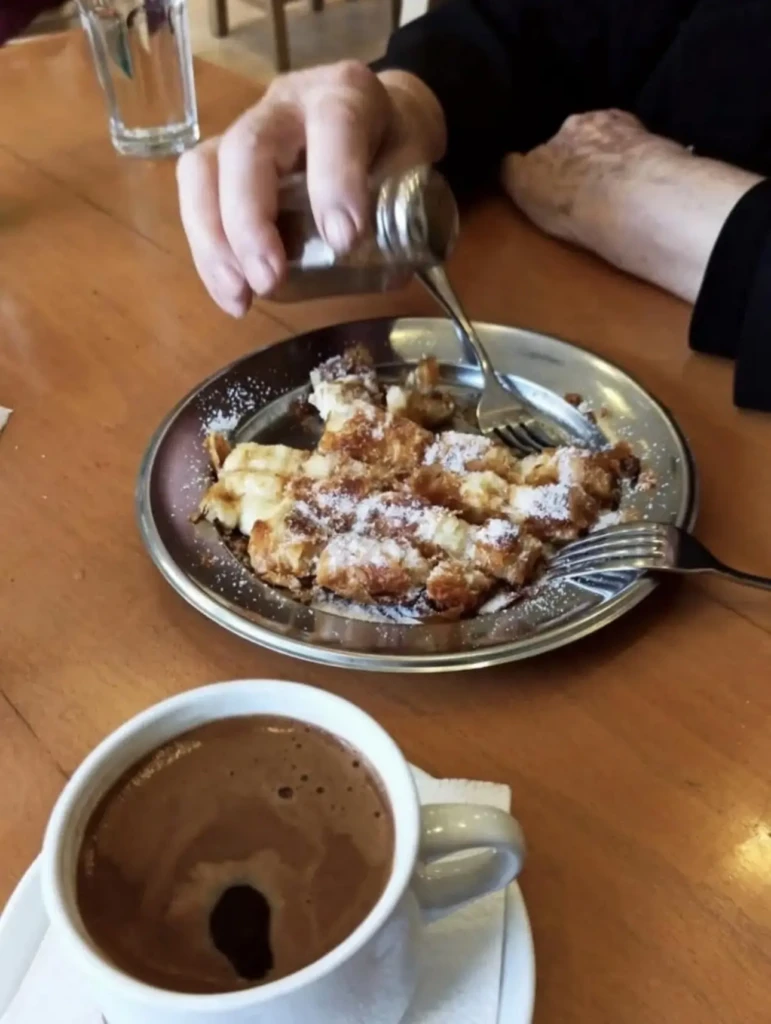bougatsa iordanis with grandma
