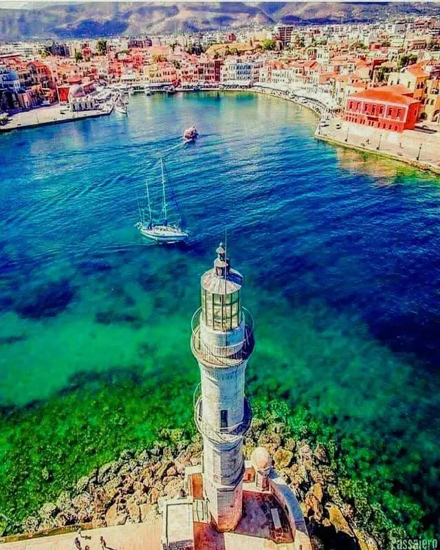 egyptian lighthouse aerial view