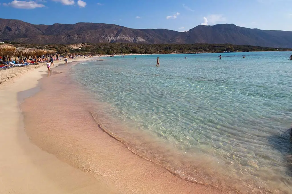 sunbeds at elafonisi