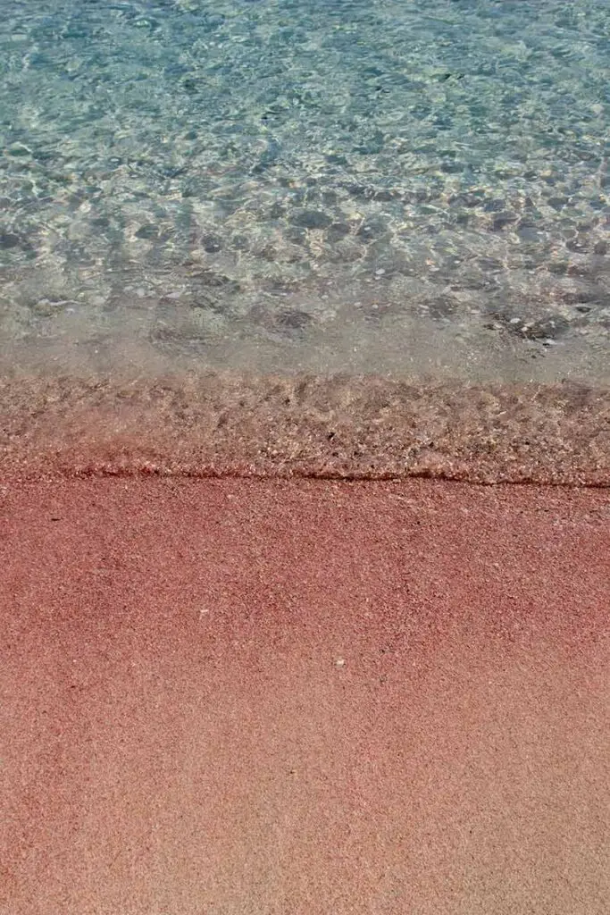 crystal waters and pink sand at elafonisi beach