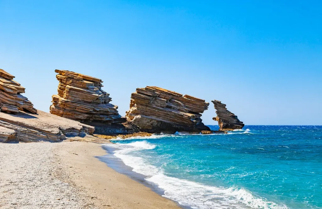 the 3 rocks at triopetra