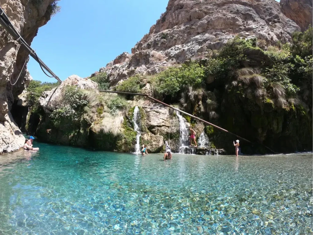 kourtaliotiko waterfalls 2