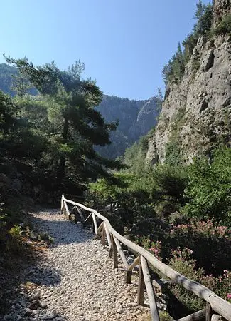 hiking in agia ireie gorge