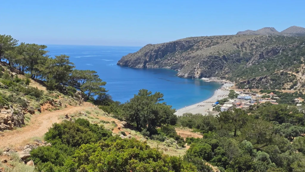 beach after hiking