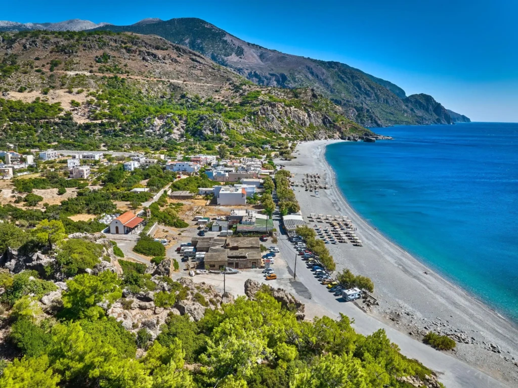 sougia village aerial view
