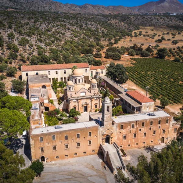Gouverneto & Agia Triada Monasteries Tour